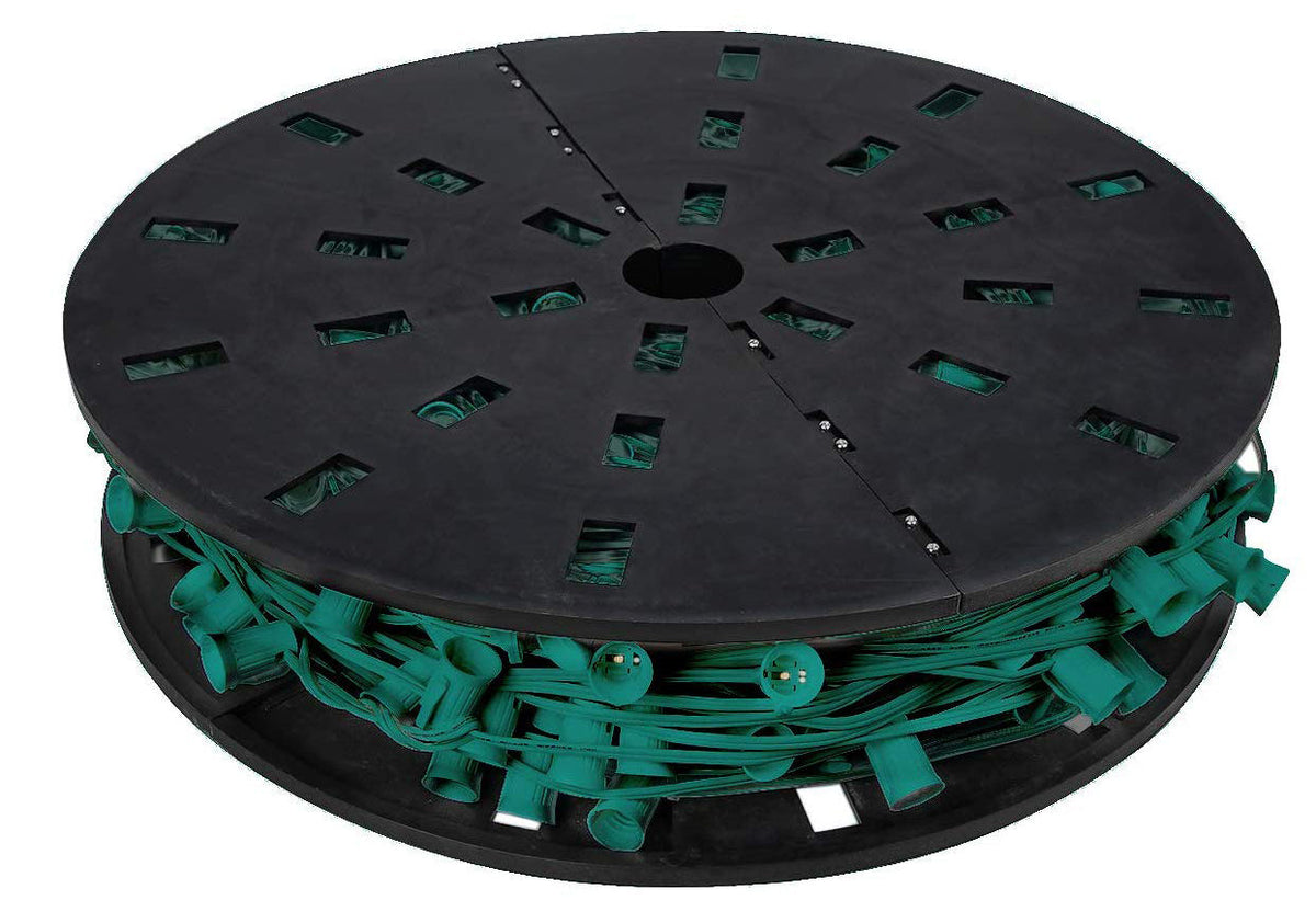 C7 Socket Wire · 12-inch Spacing — Green