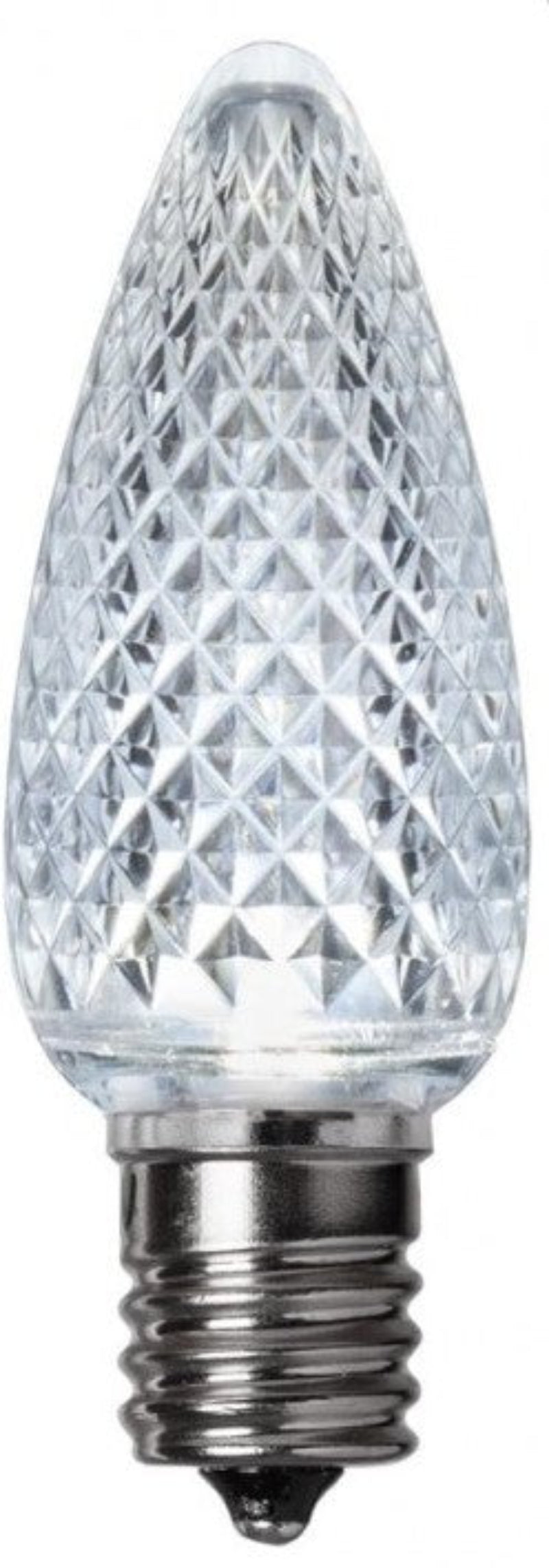 C9 Faceted LED Bulbs — Cool White