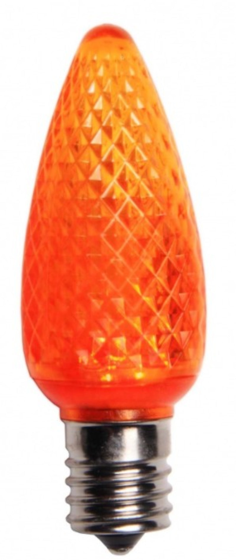 C9 Faceted LED Bulbs — Orange