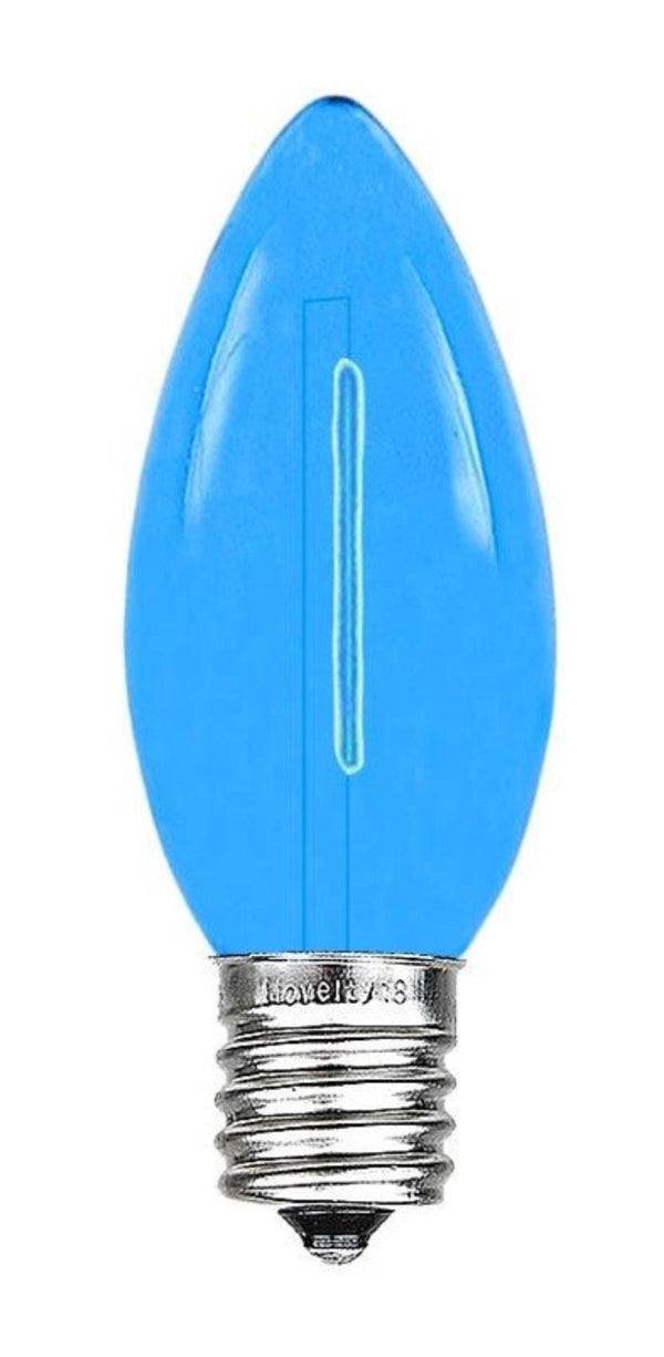 C9 Filament LED Bulbs — Blue