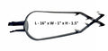 Black C9 Ridge Clip — shape and reference dimensions