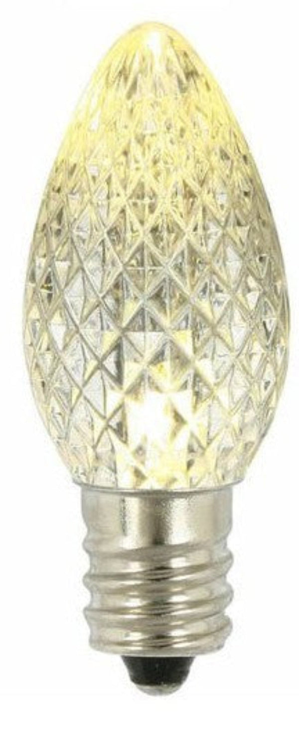 C7 Faceted LED Bulbs — Warm White