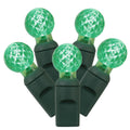 G12 Faceted LED Mini Light Strings — Green